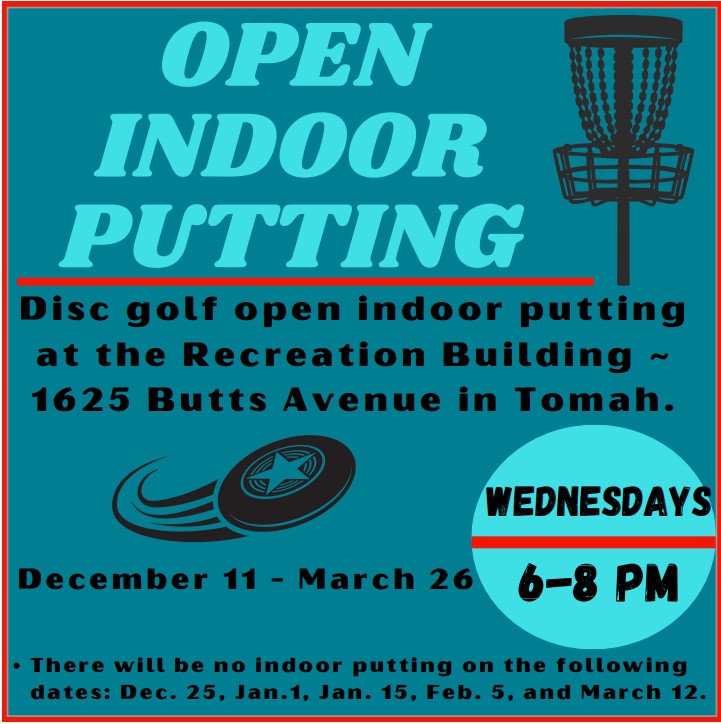 Disc Golf Indoor Putting Tomah Wisconsin