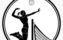 Woman with volleyball