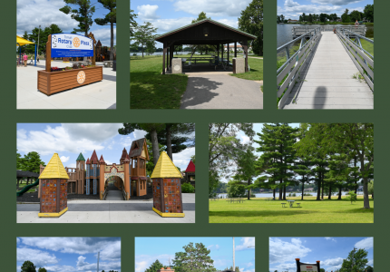 Winnebago Wonderland, music park, pavilions, shelter, pier, boat and kayak launches