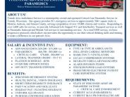 Tomah Area Ambulance Service Job Poster