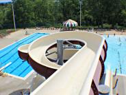 TOMAH POOL FROM TOP OF SLIDE