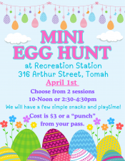 Mini Egg Hunt at Recreation Station
