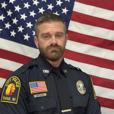 Officer Nething in his patrol uniform